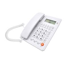 Ενσύρματο τηλέφωνο με αναγνώριση κλήσης Λευκό ΤΜ-PA117 Τηλέφωνα