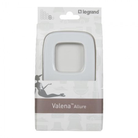 Valena Allure πλαίσιο 2 θέσεων white glass 