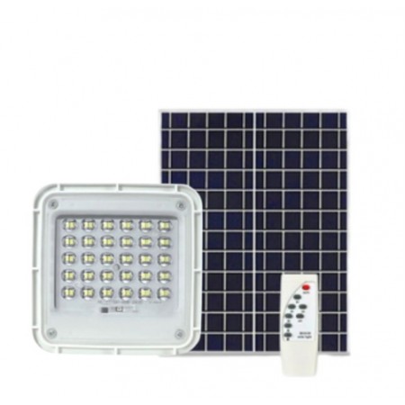 Ηλιακός Προβολές LED 50W 6000K 220º IP65 με Ανταλλάξιμη Μπαταρία & Αισθητήρα Φωτός Tevec