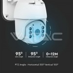 Ηλιακή Κάμερα Wi-Fi με Ανιχνευτή Κίνησης, Μικρόφωνο & Νυχτερινή Λήψη IP65 VT-11024-WIFI V-TAC Κάμερες Ασφαλείας Εξωτερικού Χώρου