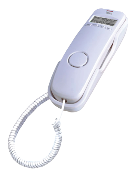 Ενσύρματο τηλέφωνο γόνδολα με αναγνώριση κλήσης Λευκό TM13-001CID Τηλέφωνα