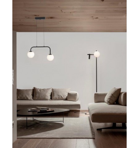 Κρεμαστο Φωτιστικο - Κρεμαστό Φωτιστικό Οροφής 16W JOLINE Nova Luce - Μαύρο Κρεμαστά Φωτιστικά