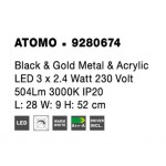 Επιτραπέζιο Φωτιστικό LED 3 x 2.4W 3000K ATOMO 9280674 Nova Luce Επιτραπέζια Φωτιστικά