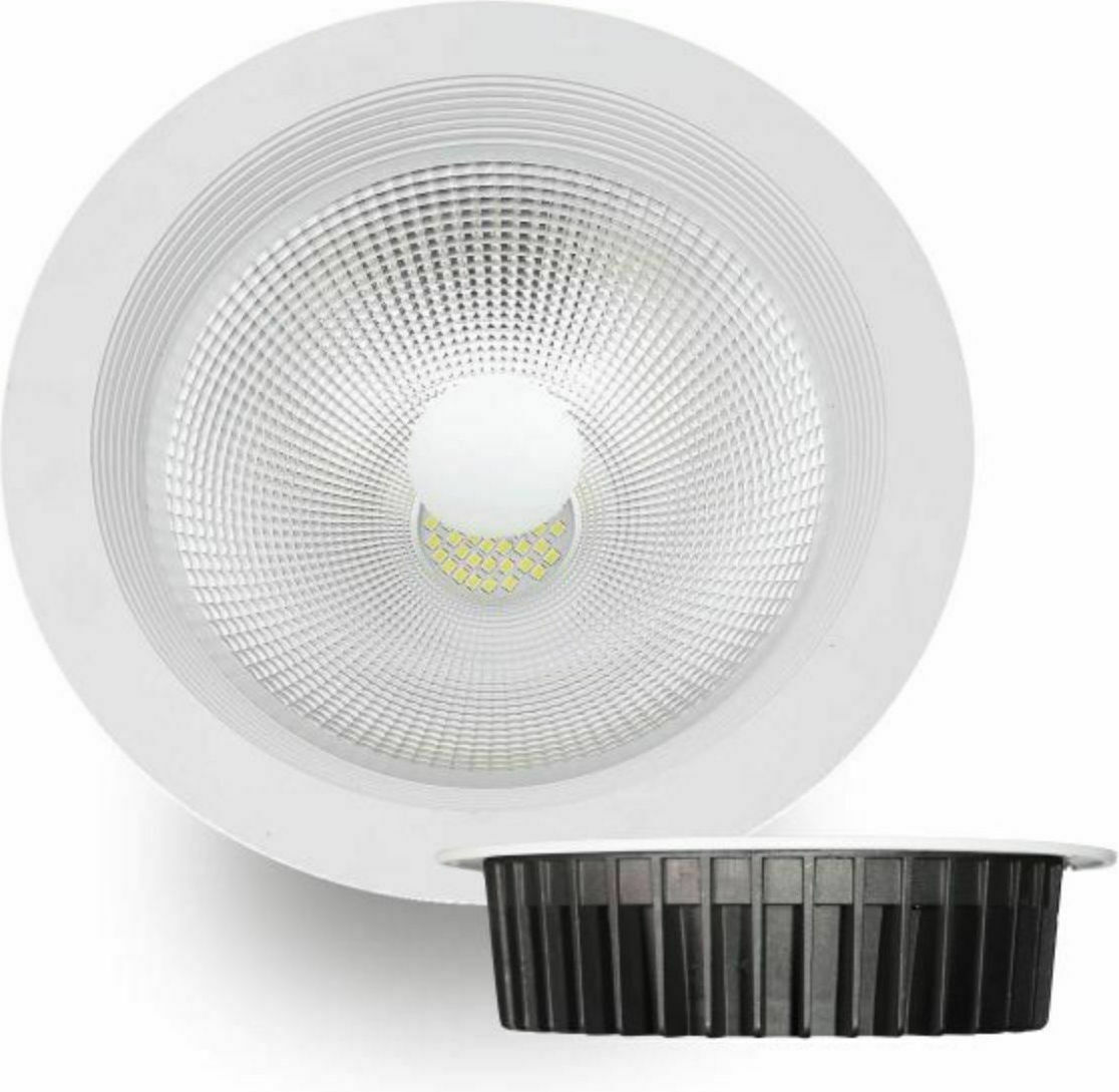 Χωνευτό Σποτ Οροφής LED COB  30W 3000k Φωτιστικά Downlight
