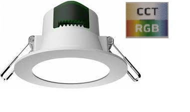 Χωνευτό Led Οροφής Smart 7W CCT RGB Χωνευτά Led Οροφής Smart