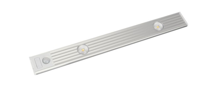 Γραμμικό Φωτιστικό LED Μπαταρίας με Αιαθητήρα Κίνησης CCT 2W 180Lm IP20 Ασημί Φωτιστικά Ντουλάπας - Ραφιού